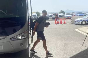 Η άφιξη της ΑΕΚ (Φώτος)