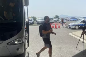 Η άφιξη της ΑΕΚ (Φώτος)