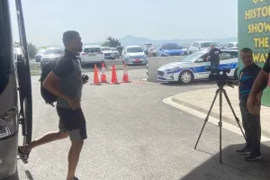 Η άφιξη της ΑΕΚ (Φώτος)