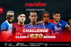 Premier League Challenge με σούπερ προσφορά για μεγαλύτερη στοιχηματική απόλαυση! Φοβερές αποδόσεις μόνο στην Meridianbet!