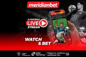 E-Football live streaming: Άλλη διάσταση στοιχηματισμού σε ένα διαφορετικό κόσμο - Μοναδικές αποδόσεις μόνο στην Meridianbet!