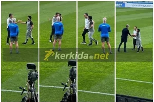 Ωραίο με Γκαγιέγο - Καρσέδο/ Χειραψία, αγκαλιά και... κουβεντούλα! (Φώτος)