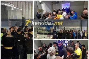 Κιτρινόμαυρη... τρέλα έξω απ' τα αποδυτήρια! (Φώτος kerkida)