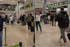 Πρωινή αποθέωση σε Σλούκα και Λεσόρ στο αεροδρόμιο της Μαδρίτης