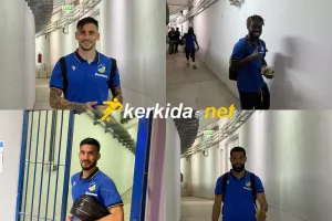 Μετά το διπλό/Έφυγαν... γεμάτοι χαμόγελα! (Φώτος Kerkida)