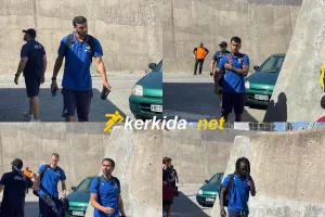 Η άφιξη του ΑΠΟΕΛ στο "Στ. Κυριακίδης" (Φώτος)