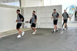 Η άφιξη της ΑΕΚ (Φώτος)