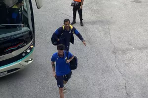 Η άφιξη του ΑΠΟΕΛ (Φώτος kerkida)