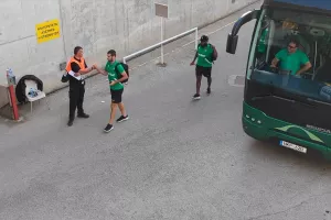 Η άφιξη της Ομόνοιας στο ΓΣΠ (Φώτος kerkida)