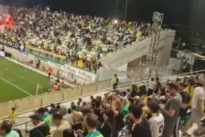 (ΒΙΝΤΕΟ Kerkida) Ο ΧΑΜΟΣ στην "Αρένα" στο γκολ της Ομόνοιας... και ψυχρολουσία στο φινάλε