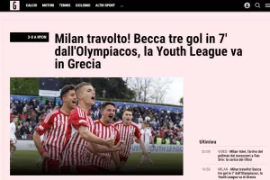 Η υπόκλιση της Gazzetta dello Sport στα τρομερά μωρά του Ολυμπιακού: "Το όνειρο της Μίλαν γκρεμίστηκε σε ερυθρόλευκο βράχο"
