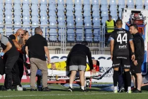 Τραυματισμός και… με ασθενοφόρο στο νοσοκομείο ο Κεραυνός (φώτος/βίντεο)