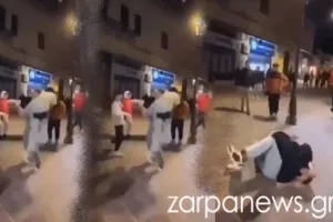 Σοκαριστικό βίντεο από άγρια συμπλοκή ανηλίκων στα Χανιά