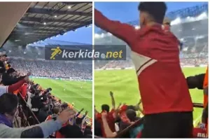 (ΒΙΝΤΕΟ Kerkida/Villa Park) Οι ξέφρενοι πανηγυρισμοί στην κερκίδα στα ΓΚΟΛ του Ολυμπιακού!