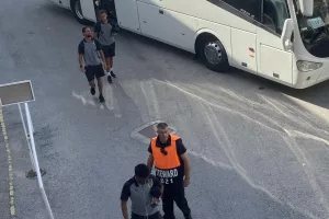 Η άφιξη της ΑΕΚ (φώτος kerkida)