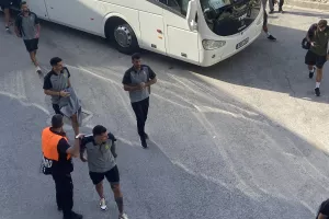 Η άφιξη της ΑΕΚ (φώτος kerkida)