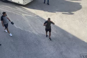 Η άφιξη της ΑΕΚ (φώτος kerkida)