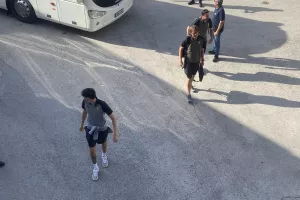 Η άφιξη της ΑΕΚ (φώτος kerkida)