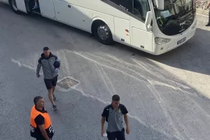 Η άφιξη της ΑΕΚ (φώτος kerkida)