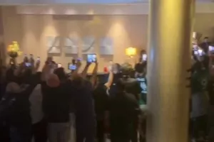 (ΒΙΝΤΕΟ CB -Kerkida) Χαμός στο ξενοδοχείο του Παναθηναϊκού 
