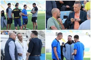 Εξαιρετικό κλίμα... λίγο πριν την σέντρα (Φώτος)