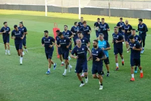 Η προπόνηση της Εθνικής (Φώτος)