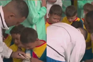 (ΒΙΝΤΕΟ) Έδινε αυτόγραφα μέχρι και στη φυσούνα ο Μπαπέ!