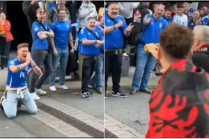 Αλβανοί σπάνε σπαγέτι μπροστά σε Ιταλούς!