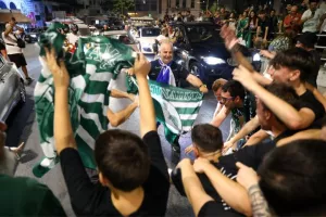 Κάηκε η Αθήνα για την επιστροφή των "πράσινων" στον θρόνο του ελληνικού μπάσκετ