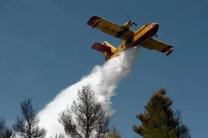 Φωτιά στο Ακόντιο Λιβαδειάς - Επιχειρούν εναέρια μέσα