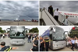 Χαμός στη Γεωργία-Υποδοχή ηρώων (Αποθέωση για Ντβάλι-Κβίλι)