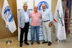 Η επίσκεψη ΚΟΑ - Ολυμπιακής ομάδας στο Προεδρικό (Φώτος)