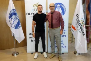 Η επίσκεψη ΚΟΑ - Ολυμπιακής ομάδας στο Προεδρικό (Φώτος)