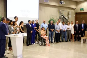 Η επίσκεψη ΚΟΑ - Ολυμπιακής ομάδας στο Προεδρικό (Φώτος)