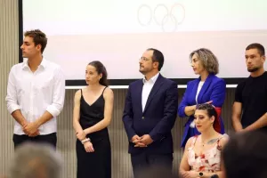 Η επίσκεψη ΚΟΑ - Ολυμπιακής ομάδας στο Προεδρικό (Φώτος)