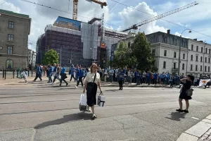Στα μπλε... οι δρόμοι στο Γκέτεμποργκ! (Φώτος)