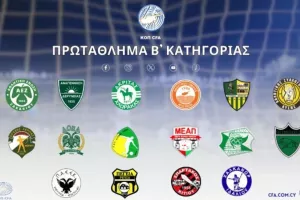 Έδρες ομάδων/ Β' Κατηγορία