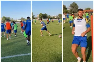 Πλάνα... απ' την προπόνηση