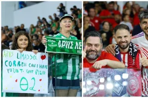 (ΦΩΤΟΣ) Ο κόσμος στο Άρης-Ολυμπιακός Πειραιώς
