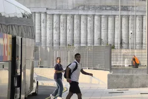 Η άφιξη της ΑΕΚ στο Κολόσσι (Φώτος Kerkida)