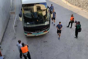 Η άφιξη της Φέχερβαρ στο ΓΣΠ (Φώτος Kerkida)