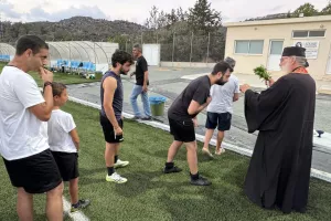 Αγιασμός της ομάδας Ασγάτας-Βάσας-Σανίδας (Φώτος)