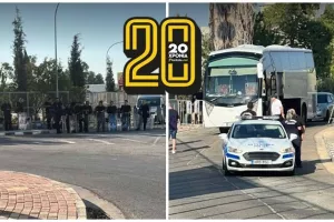 (ΦΩΤΟΣ Kerkida) Ισχυρή αστυνομική δύναμη στην Περιστερώνα