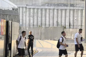 Η άφιξη της ΑΕΚ στο Κολόσσι (Φώτος Kerkida)