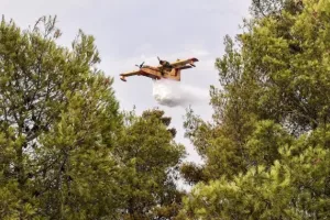 Υπό μερικό έλεγχο τέθηκε η φωτιά στην Πάστρα Κεφαλονιάς