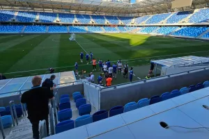 ΑΠΟΕΛ/ Η προπόνηση στο Národný futbalový štadión (Φώτος/Βίντεο)