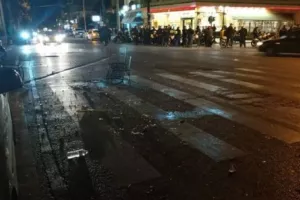 Ένταση στην Νέα Φιλαδέλφεια ανάμεσα σε οπαδούς της ΑΕΚ και την Αστυνομία