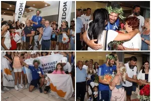 (Φωτορεπορτάζ) Η αποθεωτική υποδοχή στον Κοντίδη!