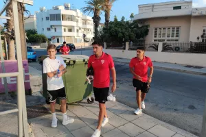 (Φώτος kerkida) Η άφιξη της Νέας Σαλαμίνας 
