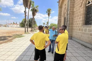 Επίσκεψη στην κατεχόμενη Λύση, στο γήπεδο "Γρηγόρης Αυξεντίου" και την επιβλητική Εκκλησία